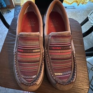 Twisted X WOMEN'S MULTICOLOR ECO TWX DRIVING MOCCASIN SHOES - MOC TOE NEW